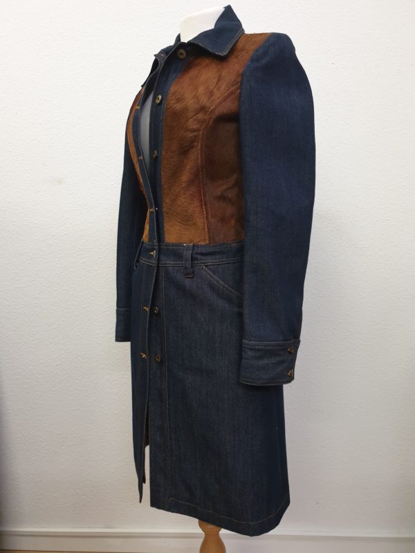 Dolce & Gabanna - Manteau Jeans en Peau – Image 2